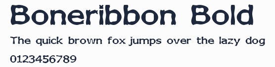 Boneribbon Bold預覽圖