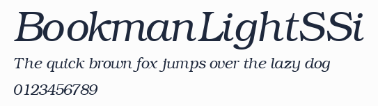 BookmanLightSSi預覽圖