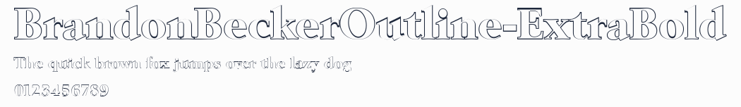 BrandonBeckerOutline-ExtraBold預覽圖