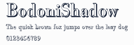 BodoniShadow預覽圖