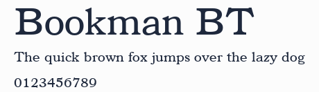 Bookman BT預覽圖