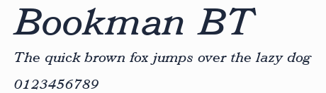 Bookman BT預覽圖
