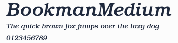 BookmanMedium預覽圖