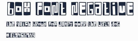 Box Font Negative預覽圖