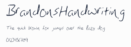 BrandonsHandwriting預覽圖