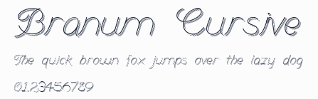 Branum Cursive預覽圖