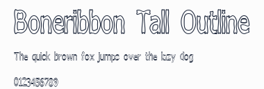 Boneribbon Tall Outline預覽圖