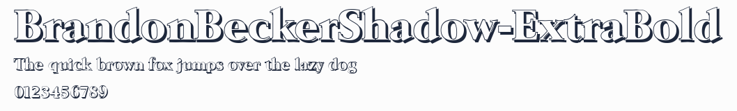BrandonBeckerShadow-ExtraBold預覽圖