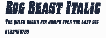 Bog Beast Italic預覽圖