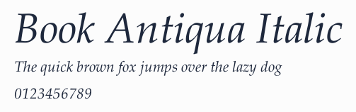 Book Antiqua Italic預覽圖