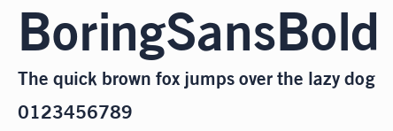 BoringSansBold預覽圖