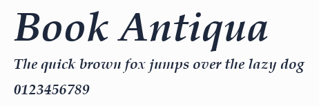 Book Antiqua預覽圖