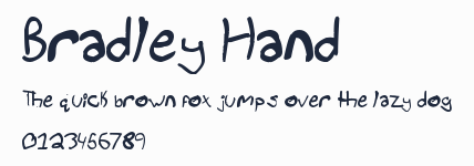 Bradley Hand預覽圖
