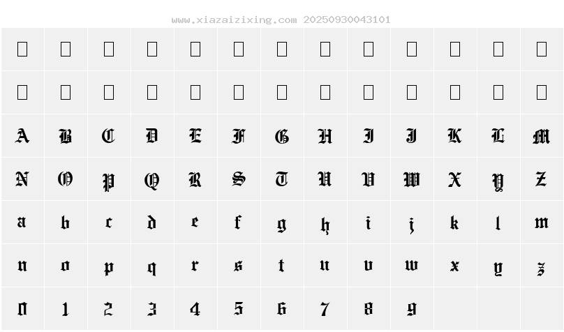 字符映射圖