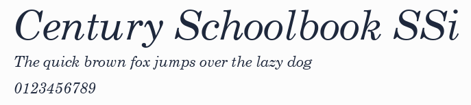 Century Schoolbook SSi預覽圖