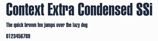 Context Extra Condensed SSi預覽圖