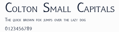 Colton Small Capitals預覽圖