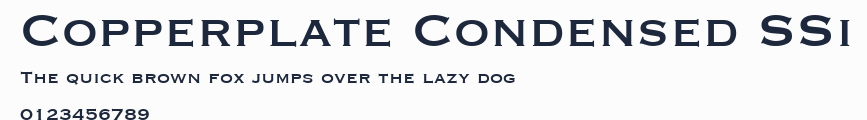 Copperplate Condensed SSi預覽圖