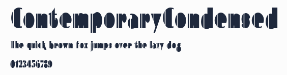 ContemporaryCondensed預覽圖