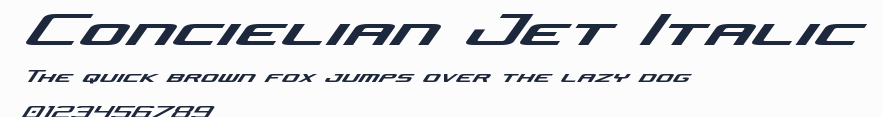 Concielian Jet Italic預覽圖