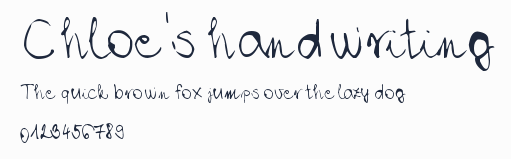Chloe's handwriting預覽圖