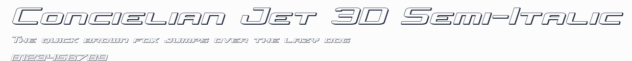 Concielian Jet 3D Semi-Italic預覽圖