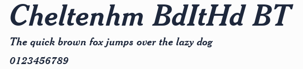 Cheltenhm BdItHd BT預覽圖