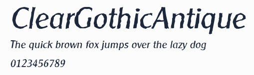 ClearGothicAntique預覽圖