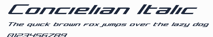 Concielian Italic預覽圖