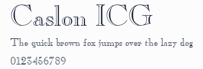 Caslon ICG預覽圖