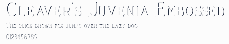 Cleaver's_Juvenia_Embossed預覽圖