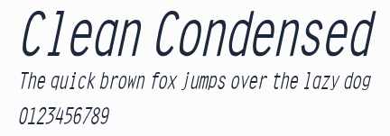 Clean Condensed預覽圖