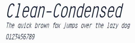 Clean-Condensed預覽圖