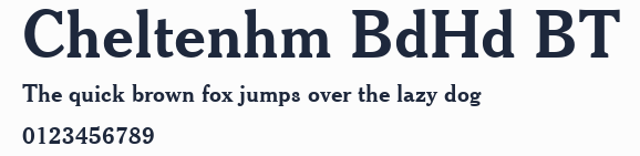 Cheltenhm BdHd BT預覽圖