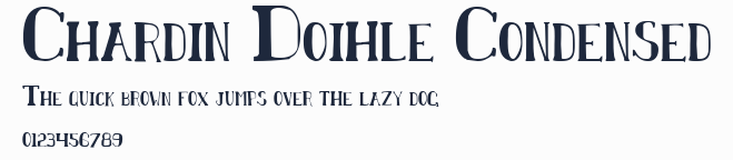 Chardin Doihle Condensed預覽圖