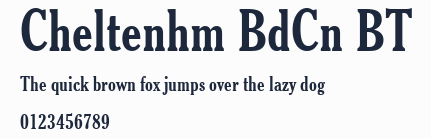 Cheltenhm BdCn BT預覽圖