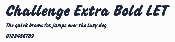 Challenge Extra Bold LET預覽圖
