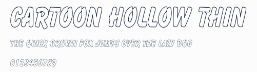 Cartoon Hollow Thin預覽圖