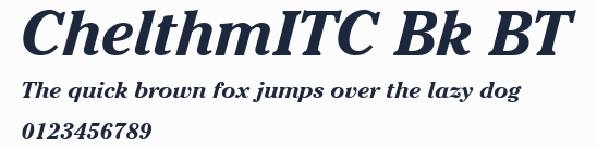 ChelthmITC Bk BT預覽圖
