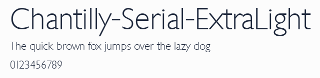 Chantilly-Serial-ExtraLight預覽圖