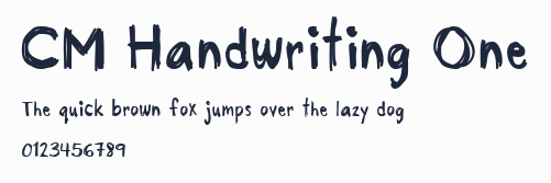 CM Handwriting One預覽圖