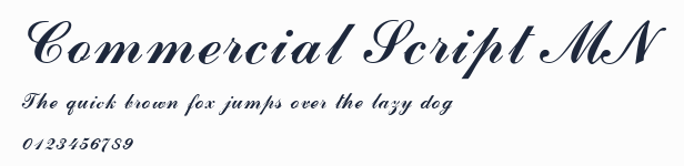 Commercial Script MN預覽圖