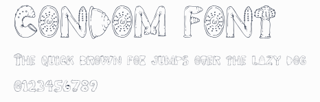 CONDOM FONT預覽圖