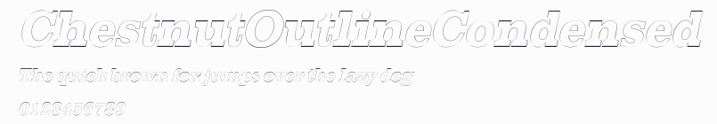 ChestnutOutlineCondensed預覽圖