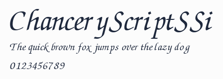ChanceryScriptSSi預覽圖