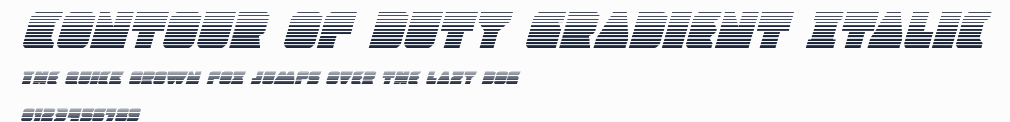 Contour of Duty Gradient Italic預覽圖