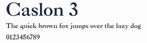 Caslon 3預覽圖