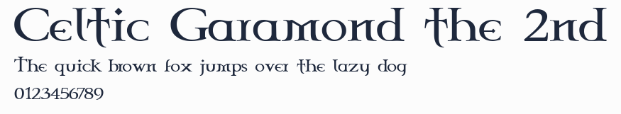 Celtic Garamond the 2nd預覽圖