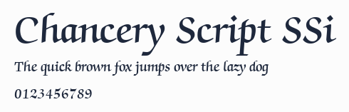 Chancery Script SSi預覽圖