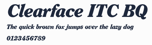 Clearface ITC BQ預覽圖